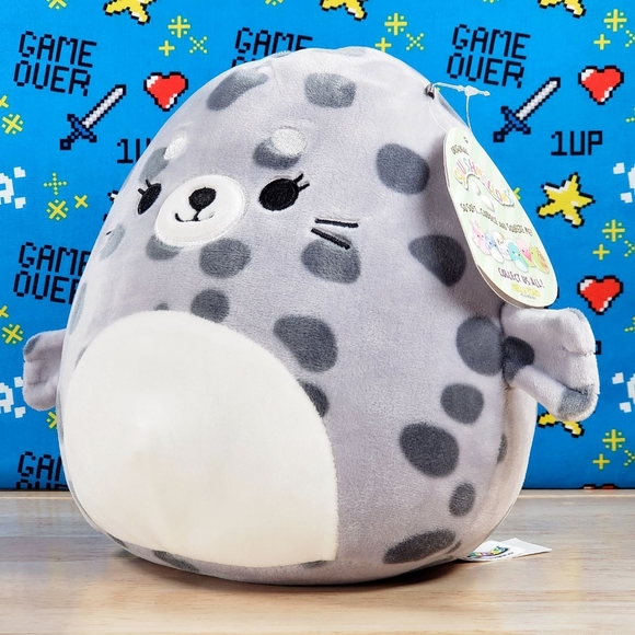 Squishmallow Isis the Spotted Seal 8" UltraSoft Stuffed Sealife Squad Plush NWT - Picture 3 of 7